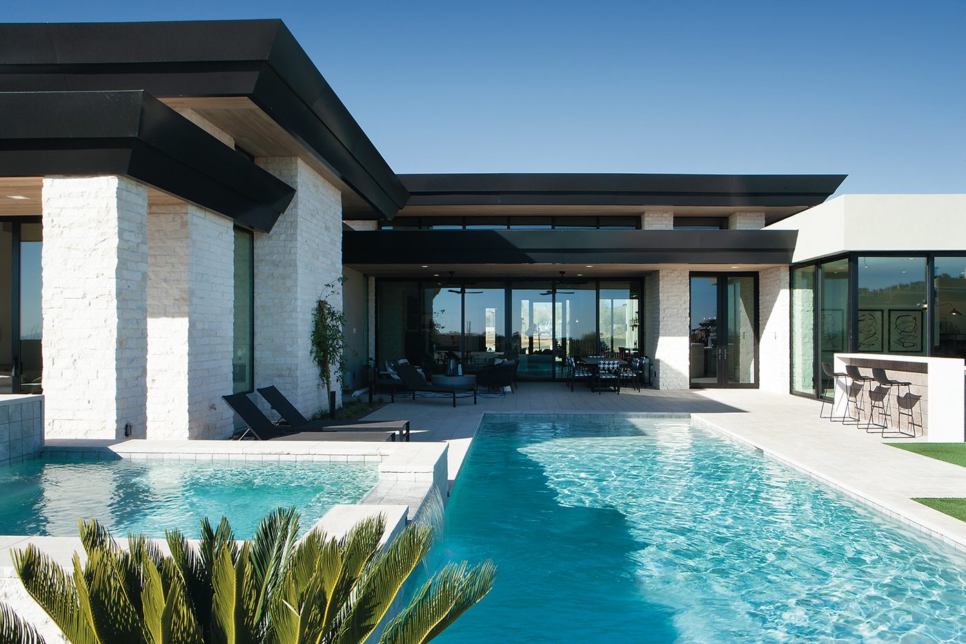 Pool patio of luxury Arizona home